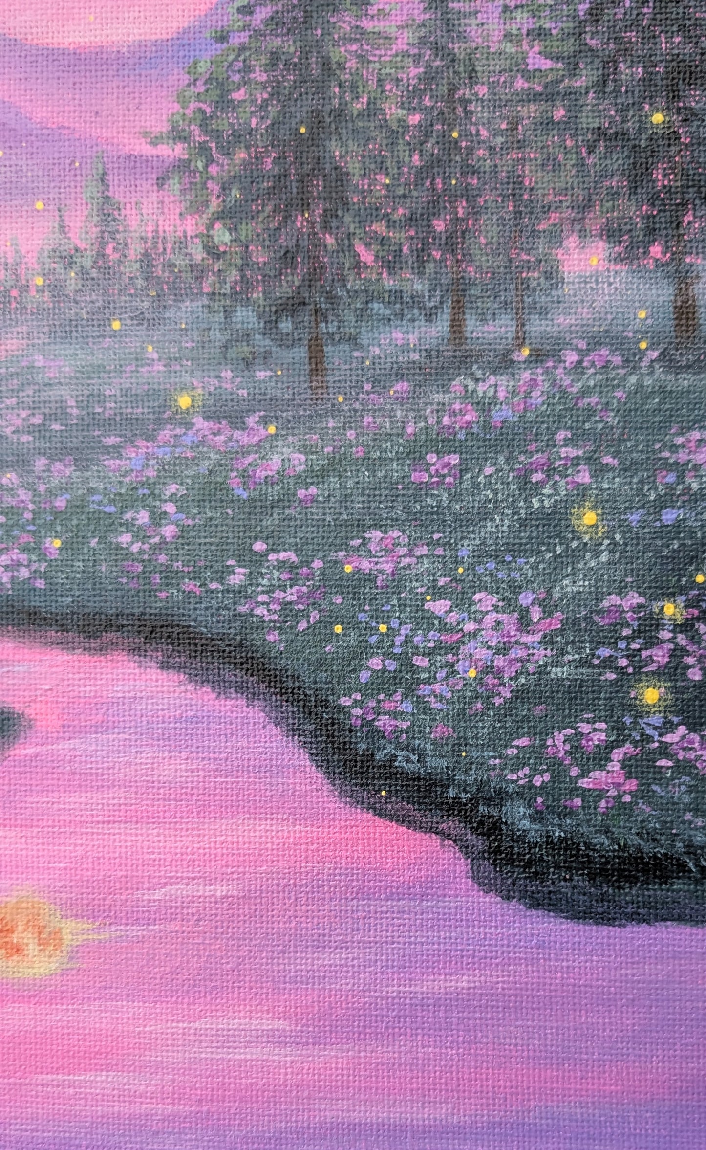 The Pink River Painting (8" x 10")