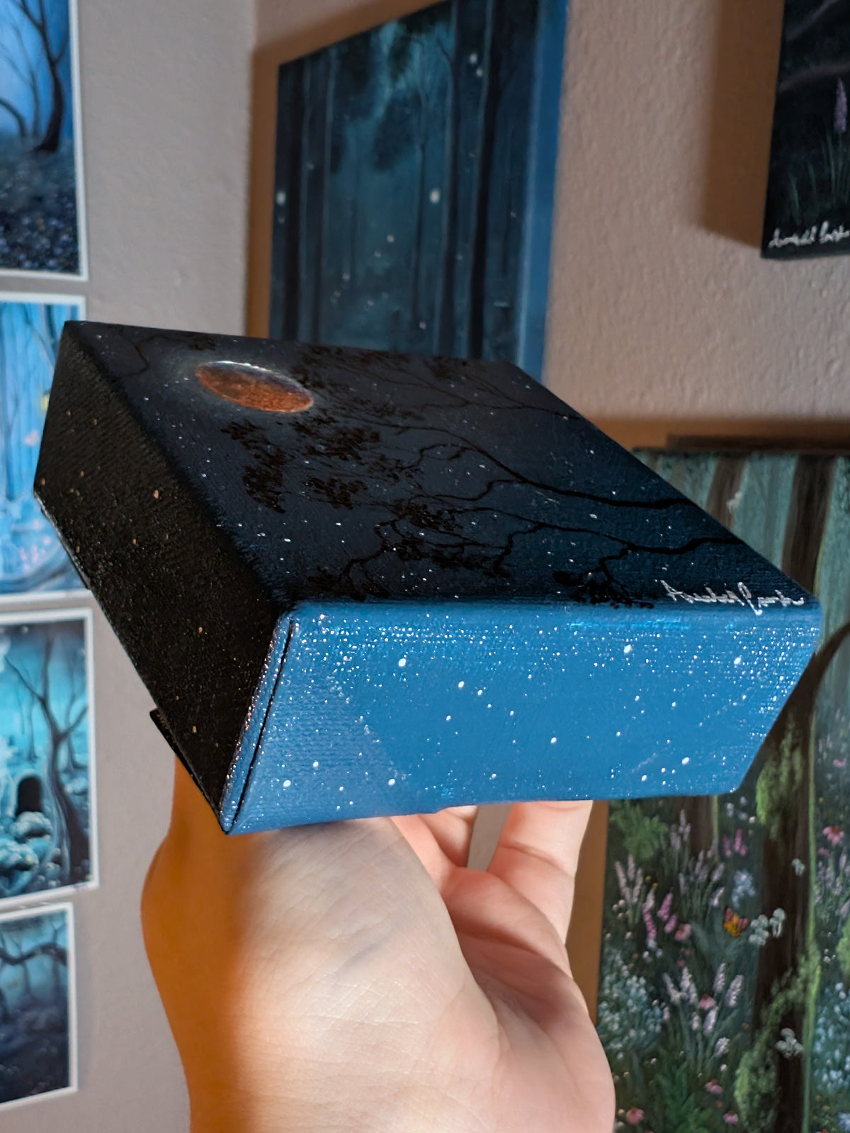 Under the Eclipse 4" Painting 1/50