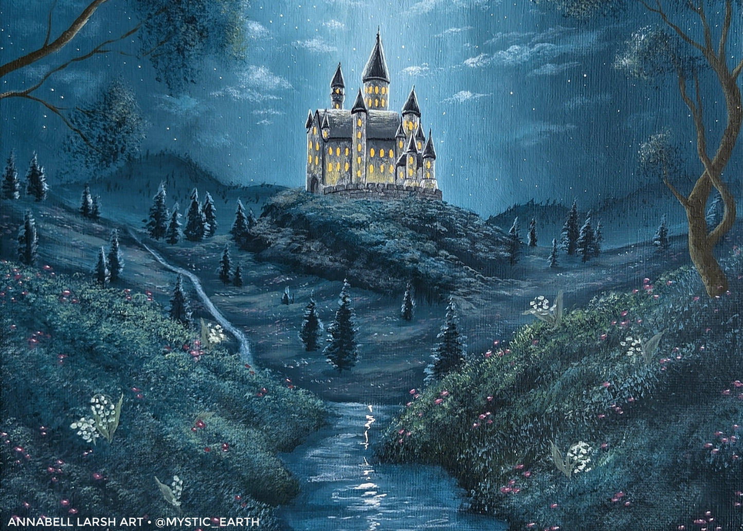 The Moonlit Castle Prints