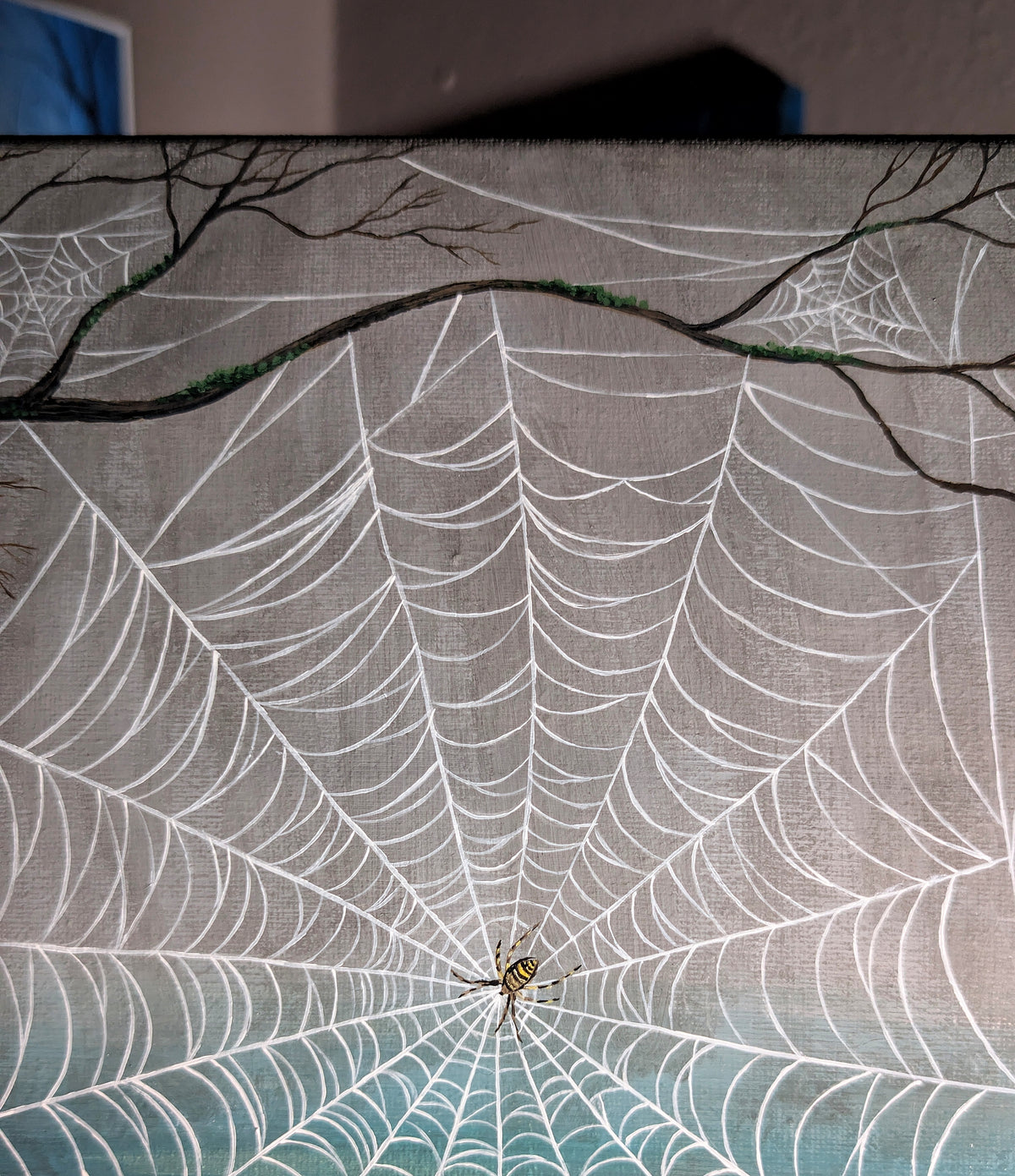 Mildred's Web 9" x 12" Painting