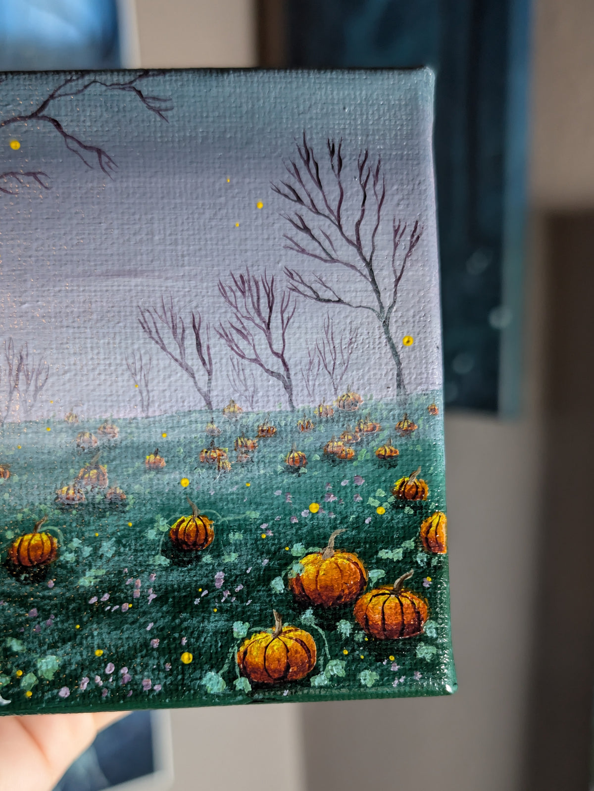 The Pastel Pumpkin Patch 4" Painting 34/50