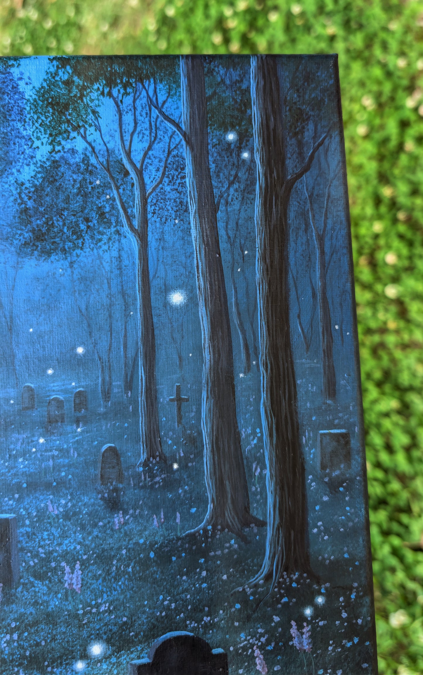 The Twilight Cemetery 9" x 12" Painting