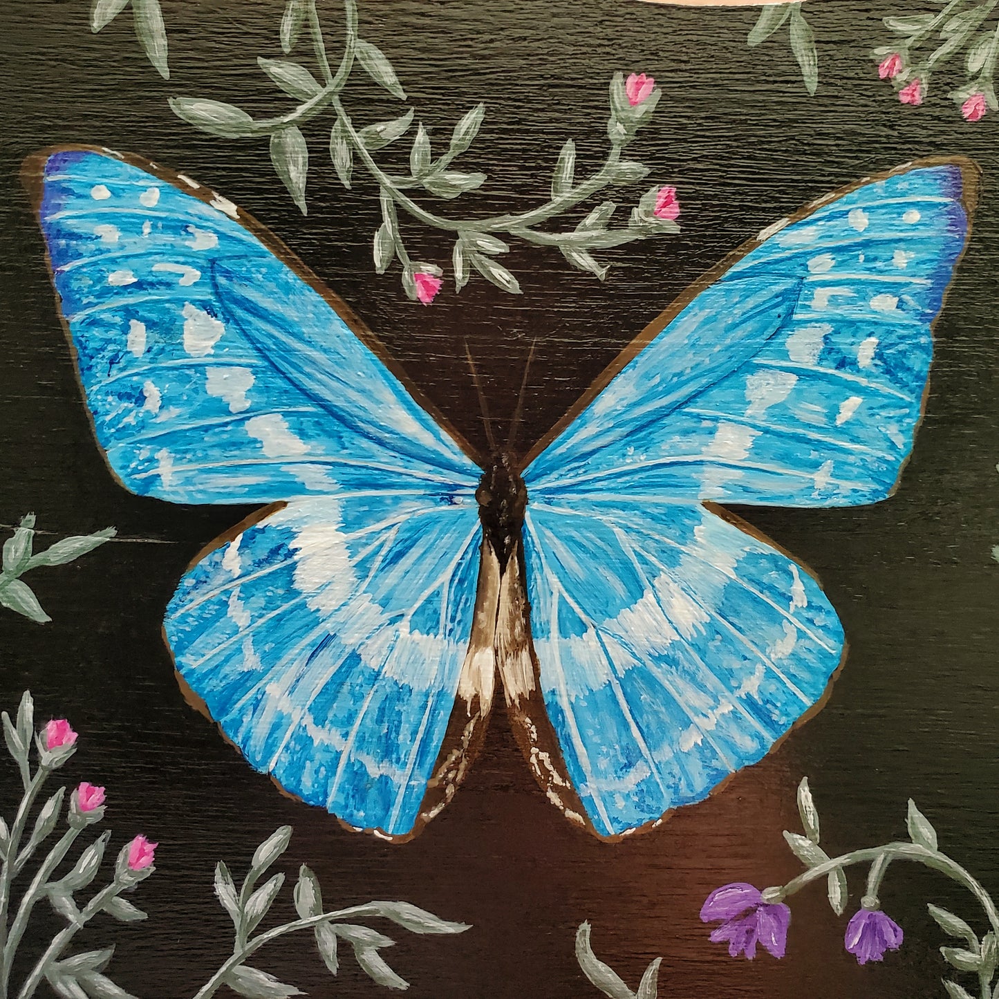 Cypris Morpho Butterfly Painting