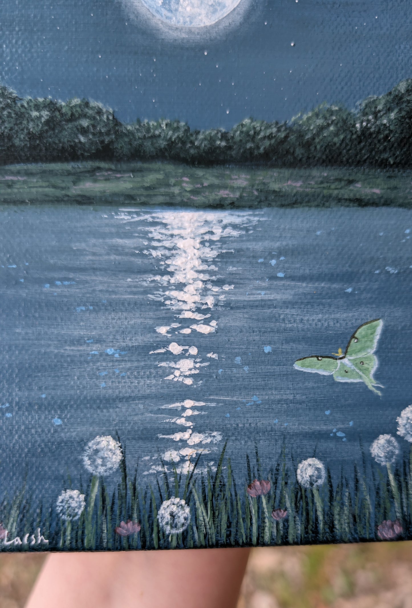 Glimmering 5"x7" Painting