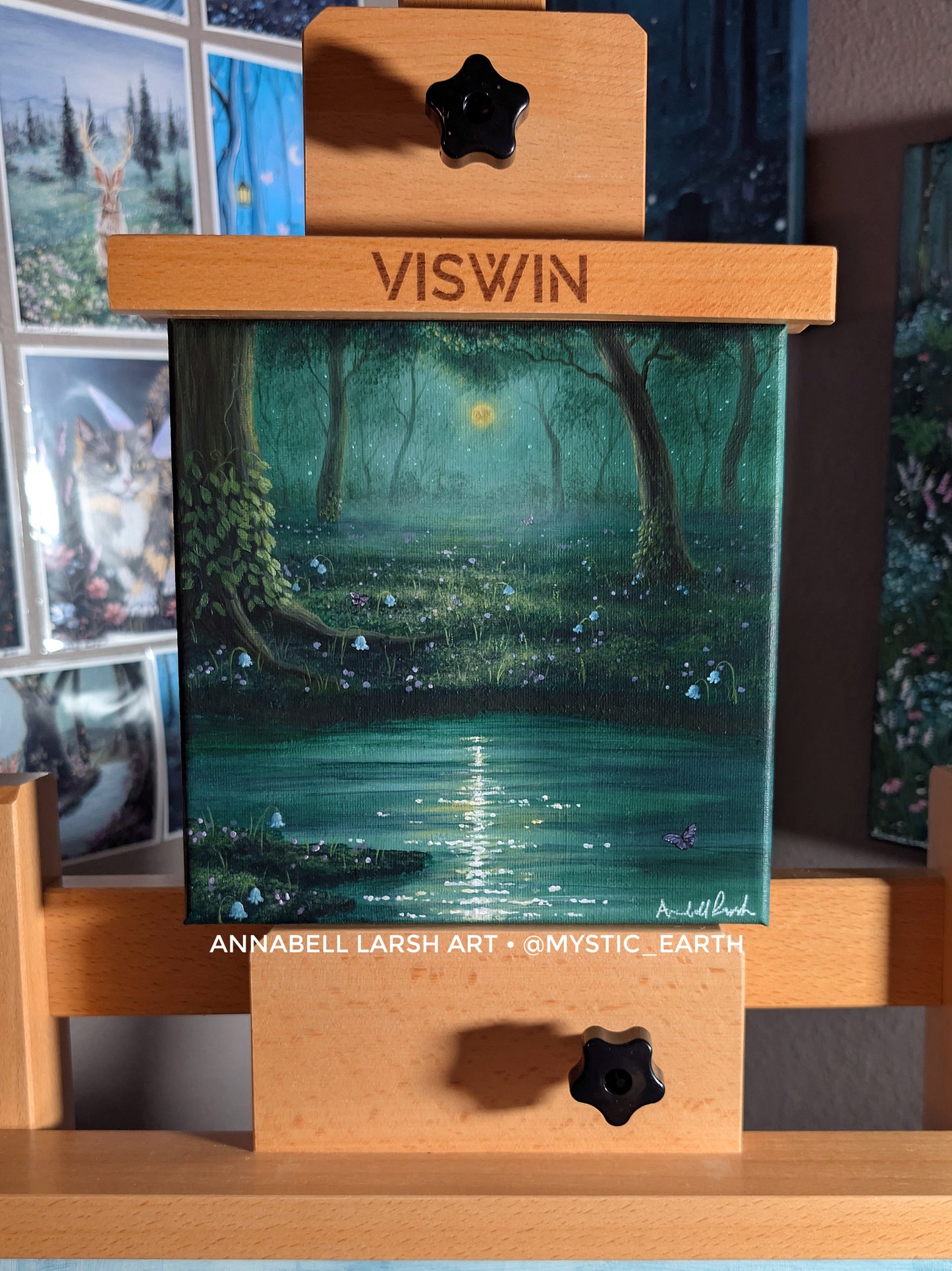 Starfall Waters 8"x8" Painting