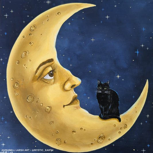 The Cat on the Moon Prints