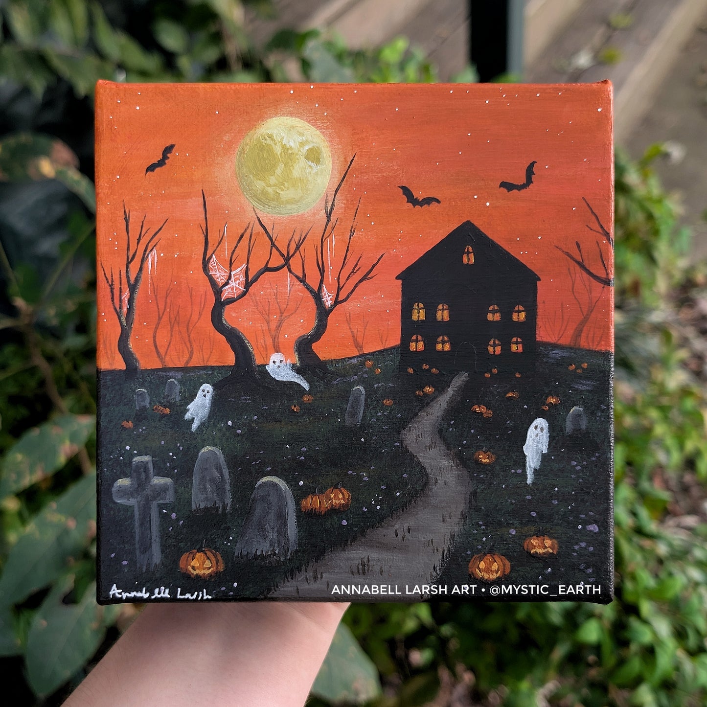 The Pumpkin Cemetery Painting