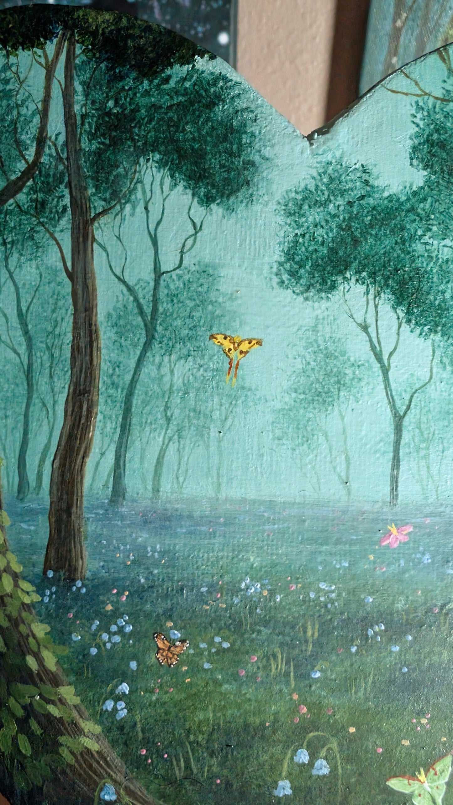 Fluttering Forest 8" Painting