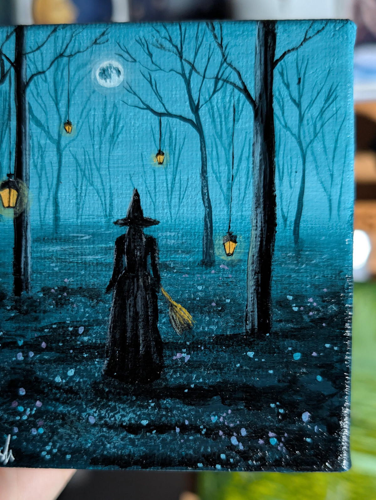 The Witch's Landing 4" Painting 56/50