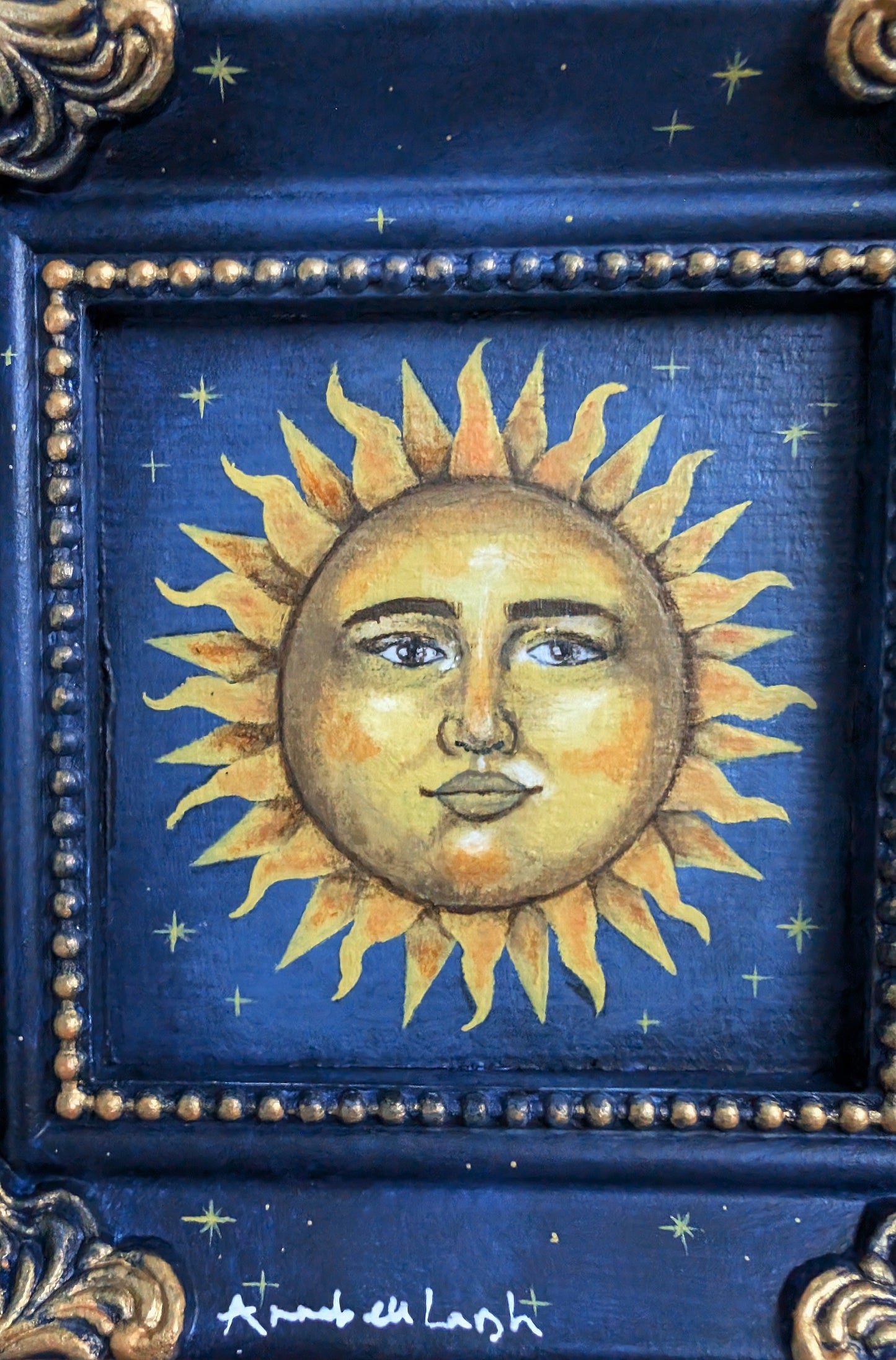 The Sun 4.5" Painting