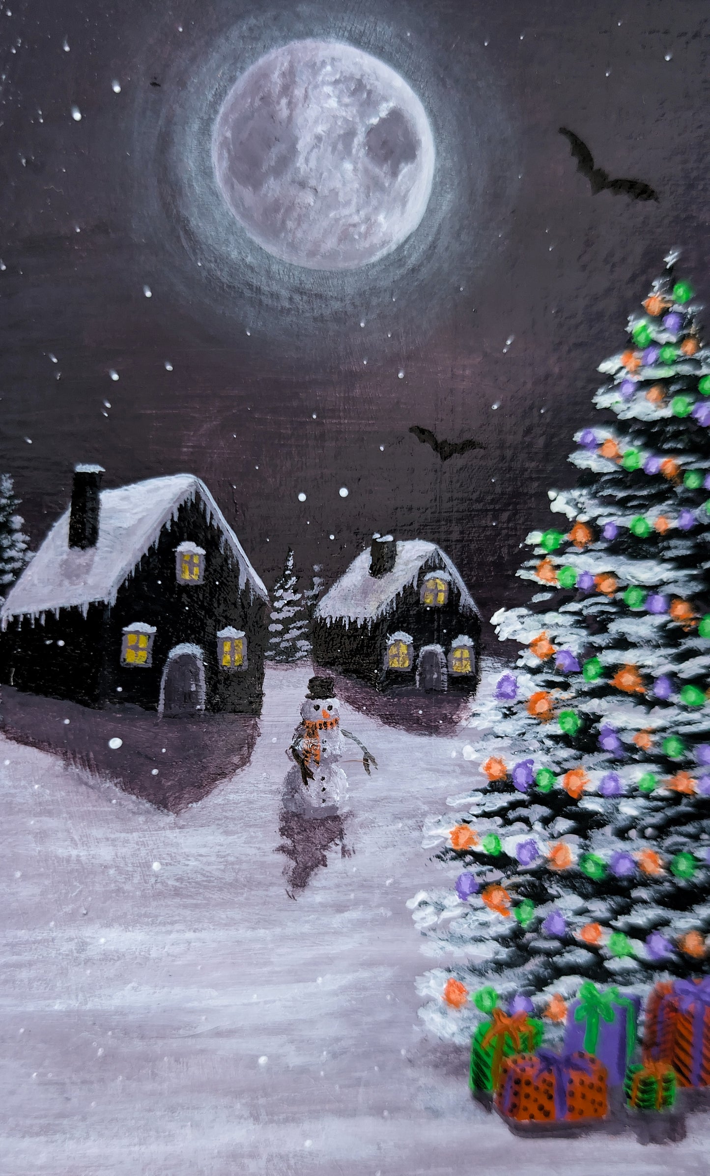 Creepmas Town 6" Painting