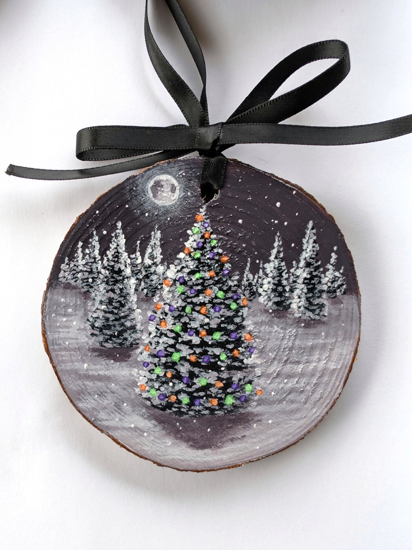 Goth Tree Ornament or Wall Art 5pc Set