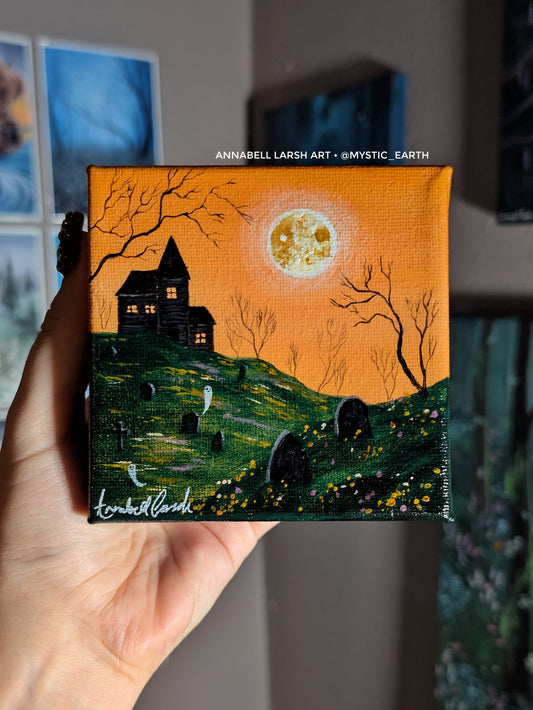 The Haunted Hill 4" Painting 7/50