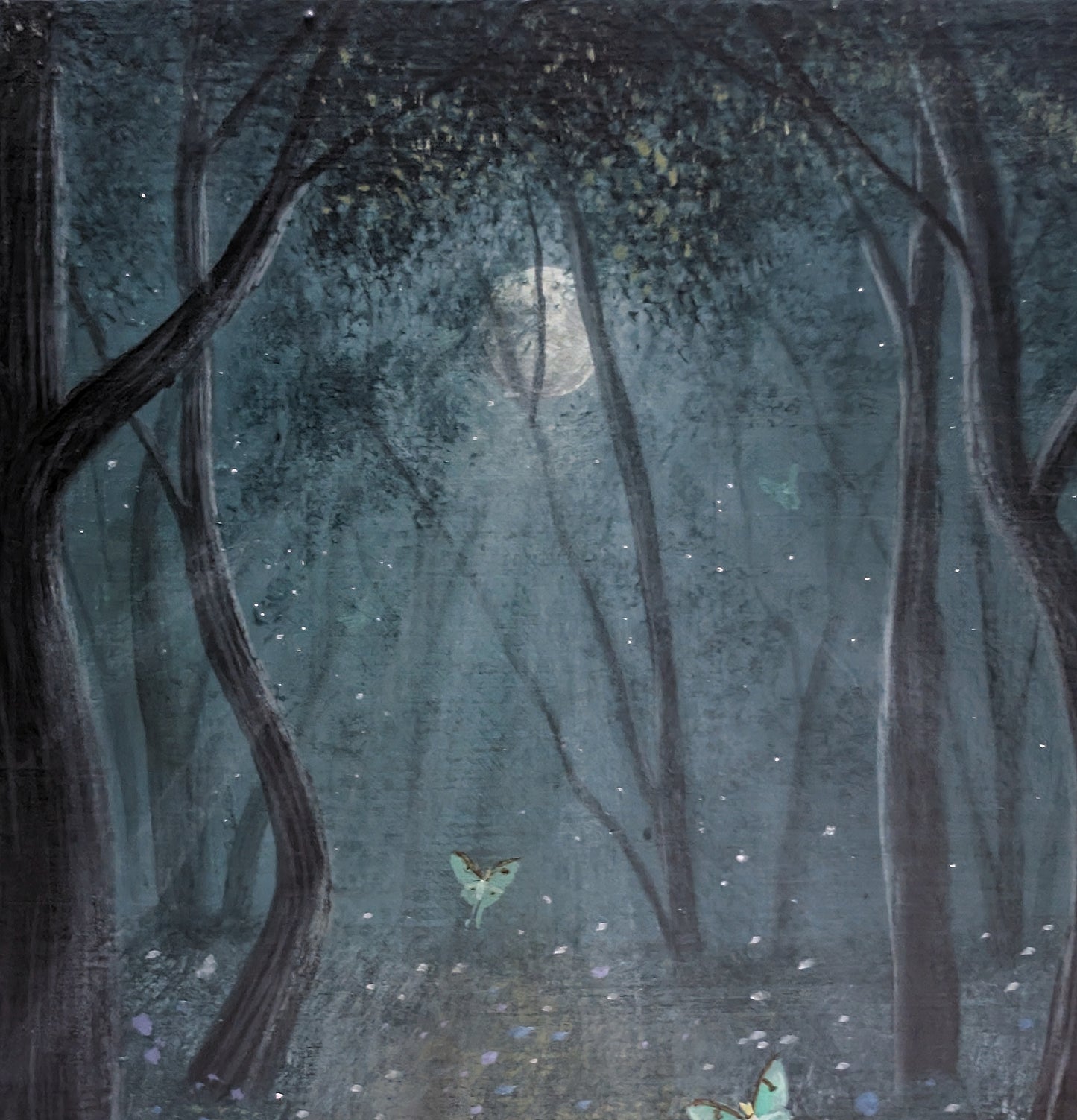 Lunas 6"x6" Painting