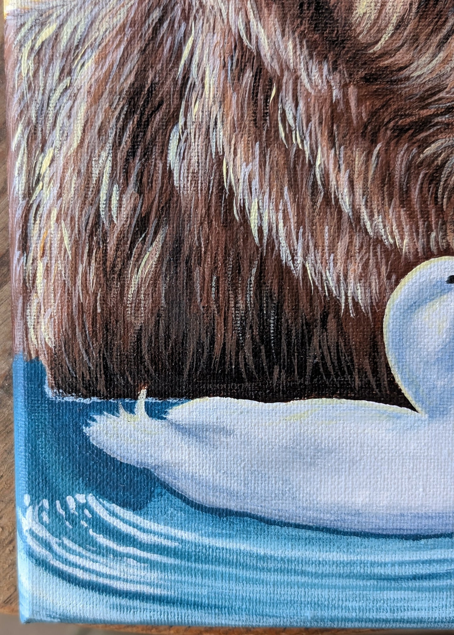 The Duck and His Cow Painting (8" x 10")