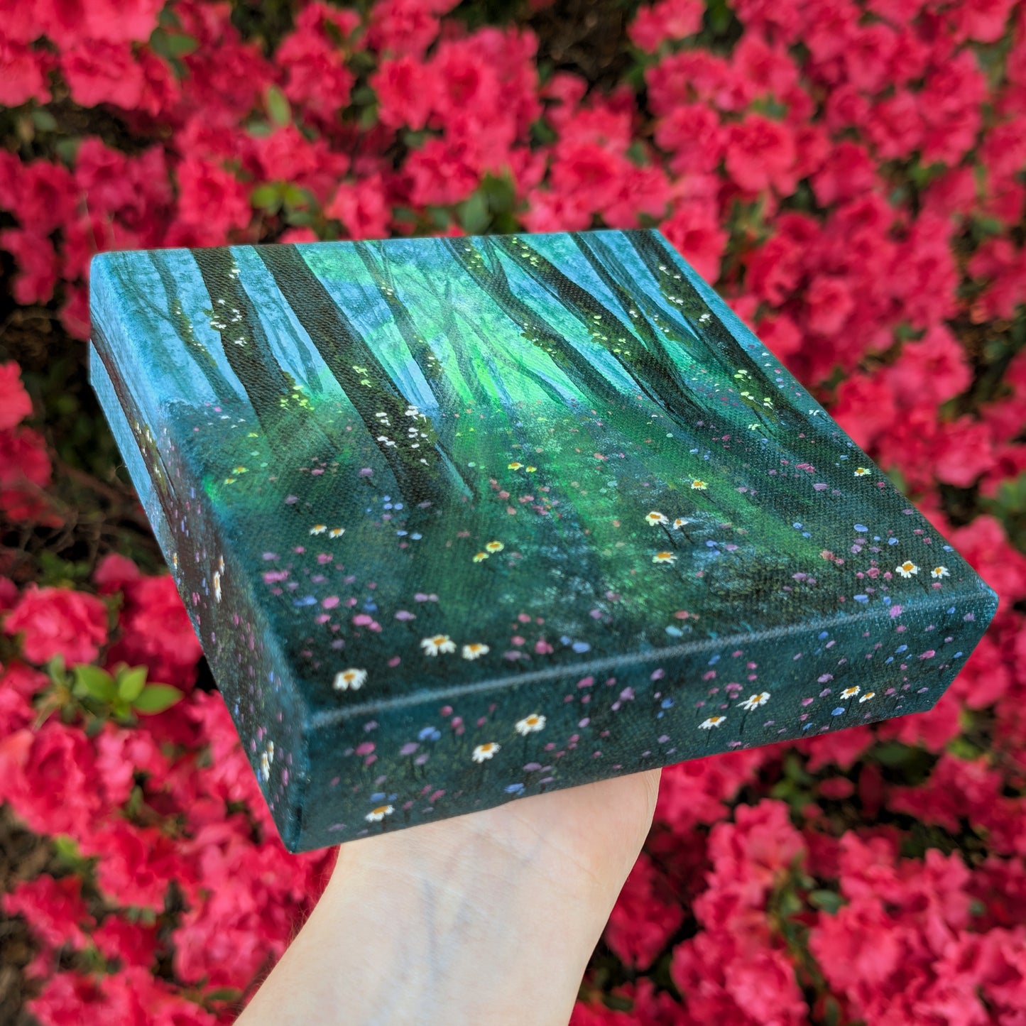 Magic Forest Painting 6"x6"