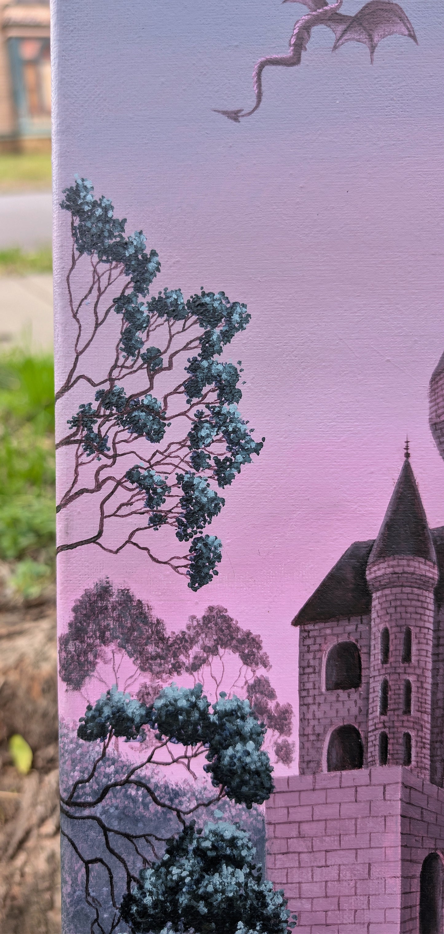 Amethyst Castle 10x20 Painting