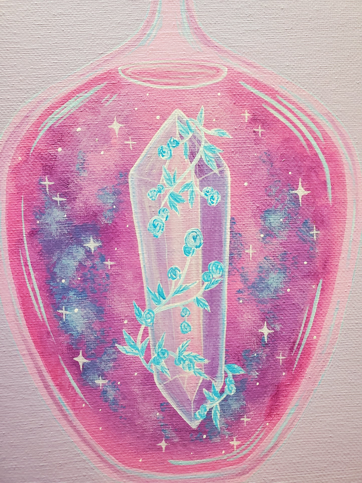 Crystal Potion Bottle Painting