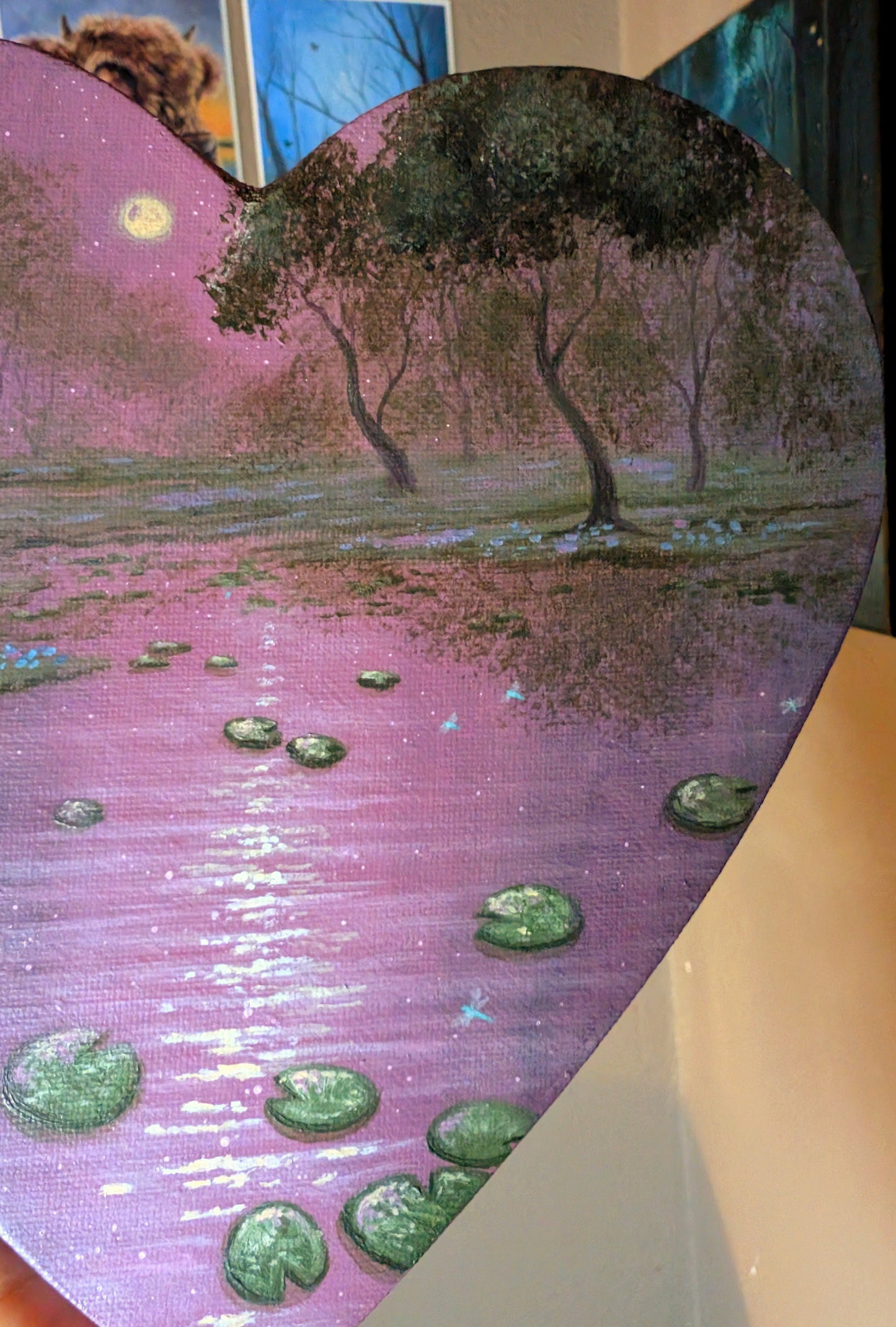 Lilypad Pond 8" Painting