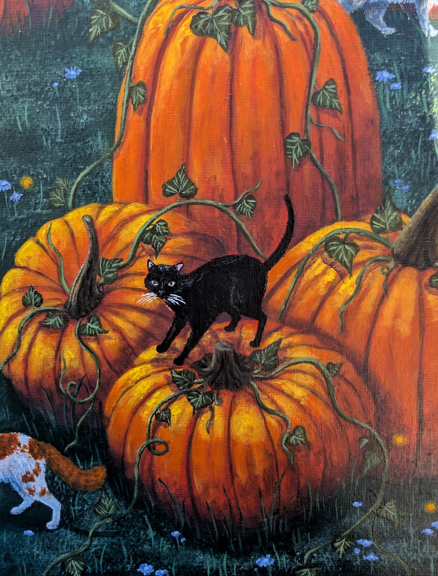 The Pumpkin Patch 12"x12" Painting