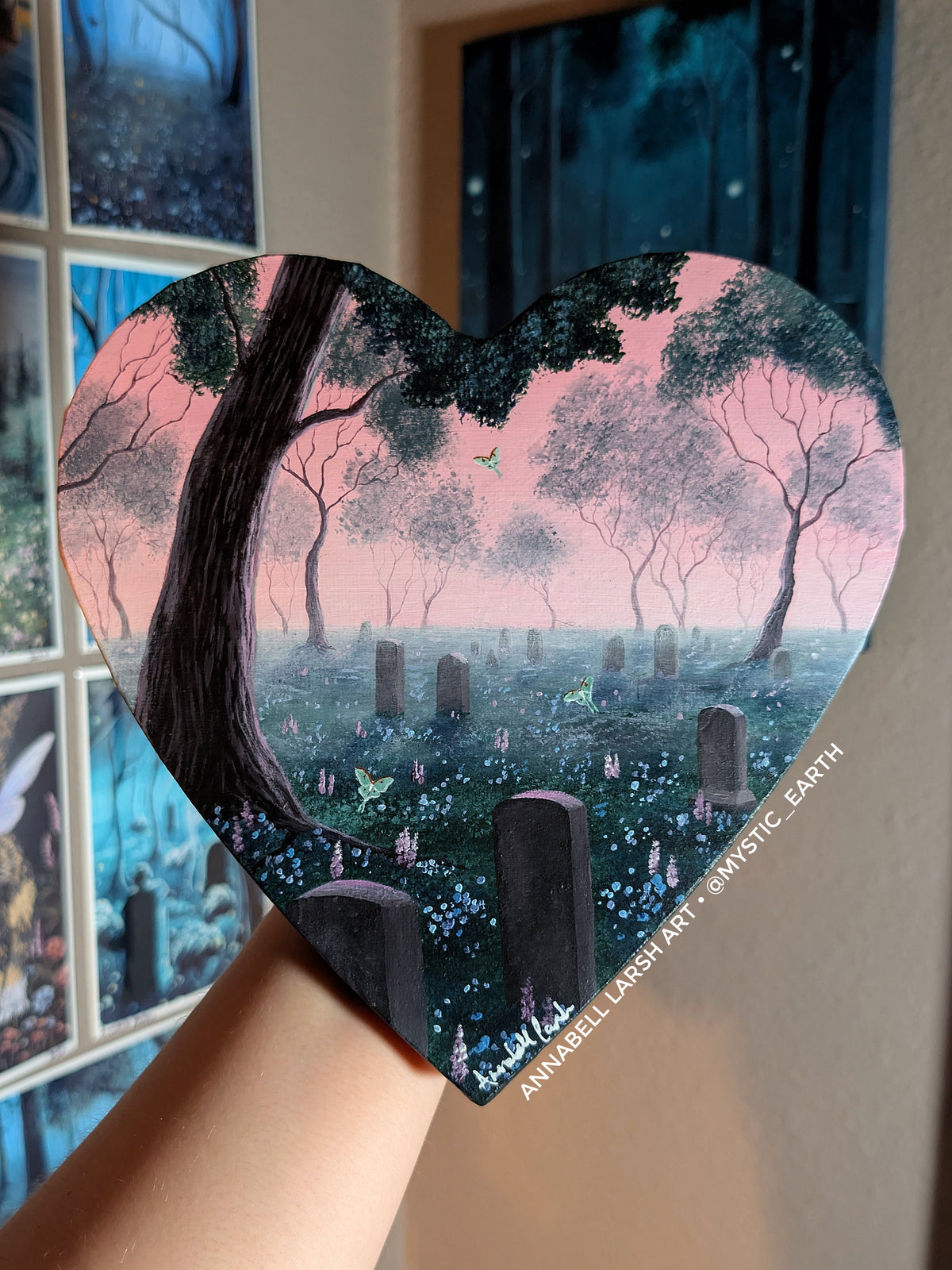 The Actias Cemetery 8" Painting