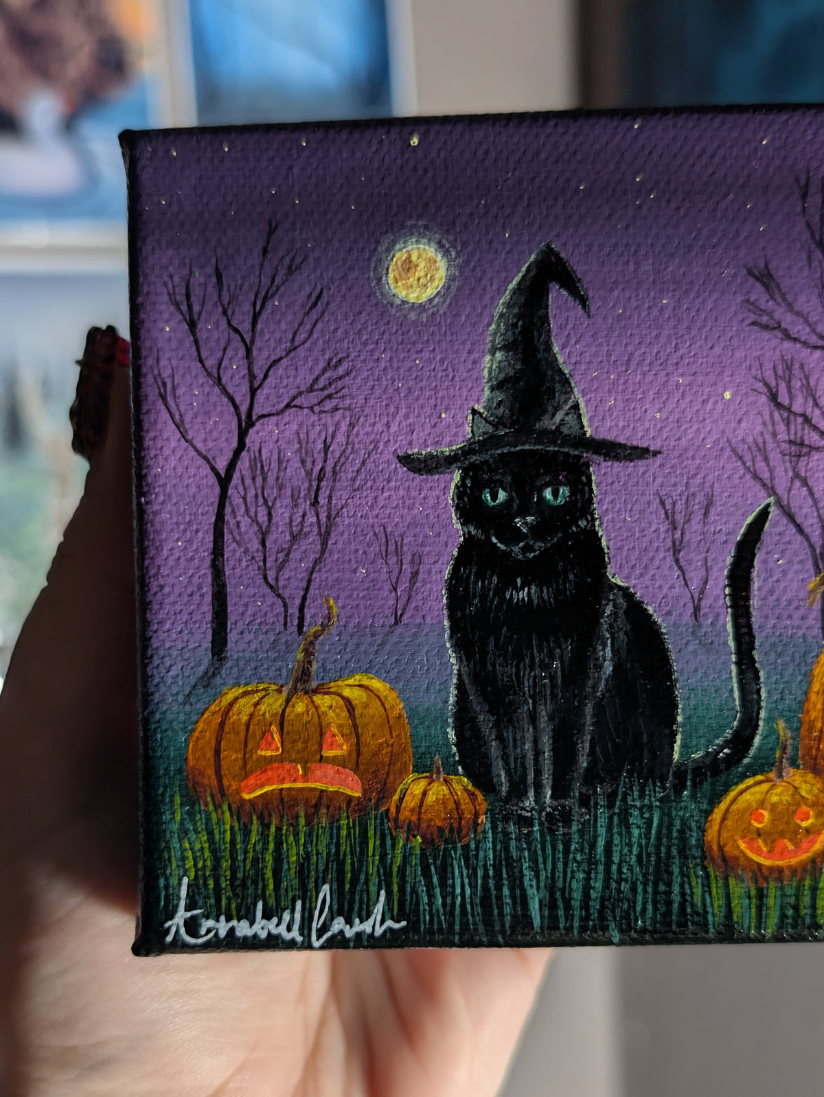 Witches Familiar 4" Painting 37/50