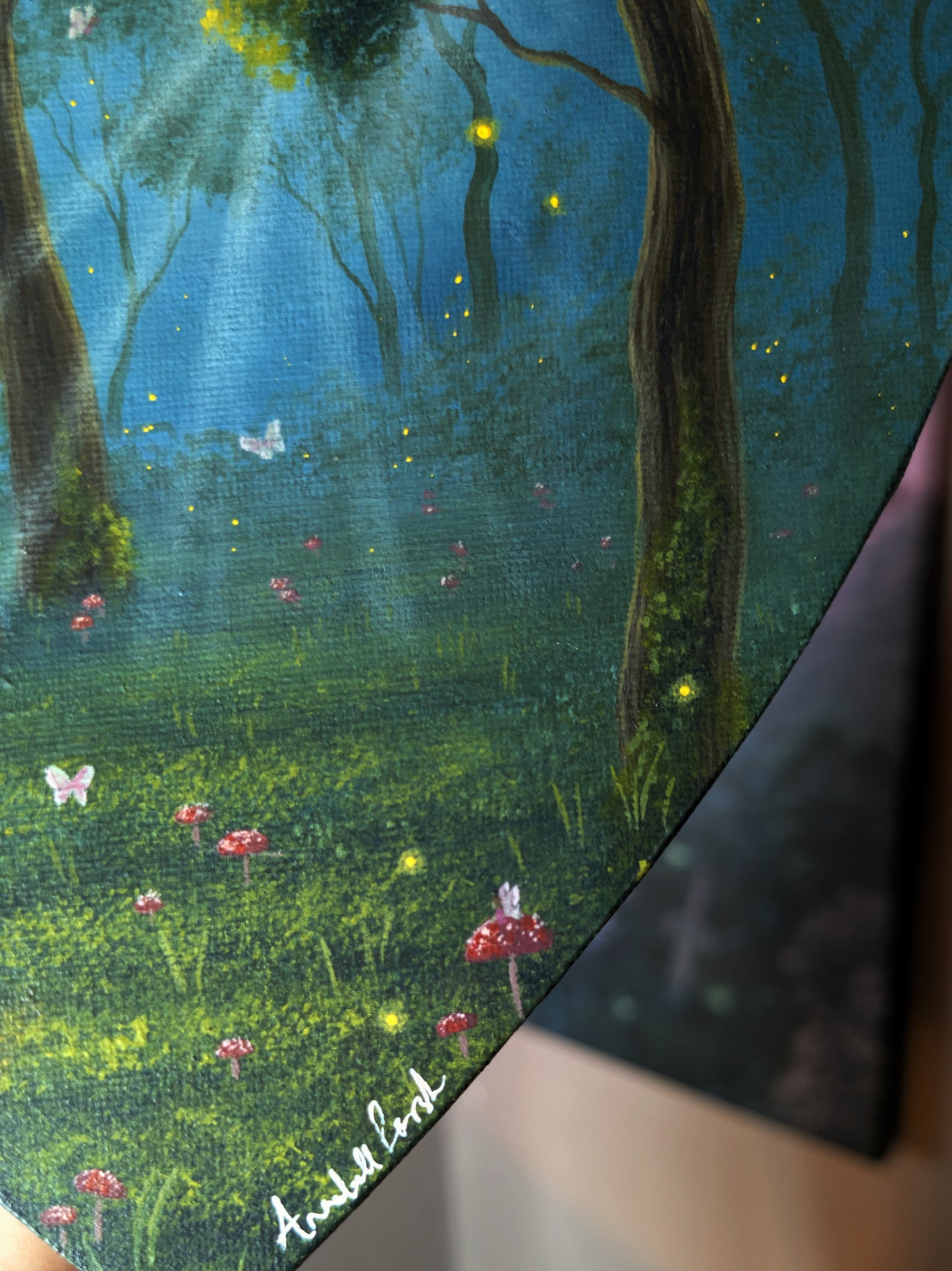 Toadstool Forest 8" Painting