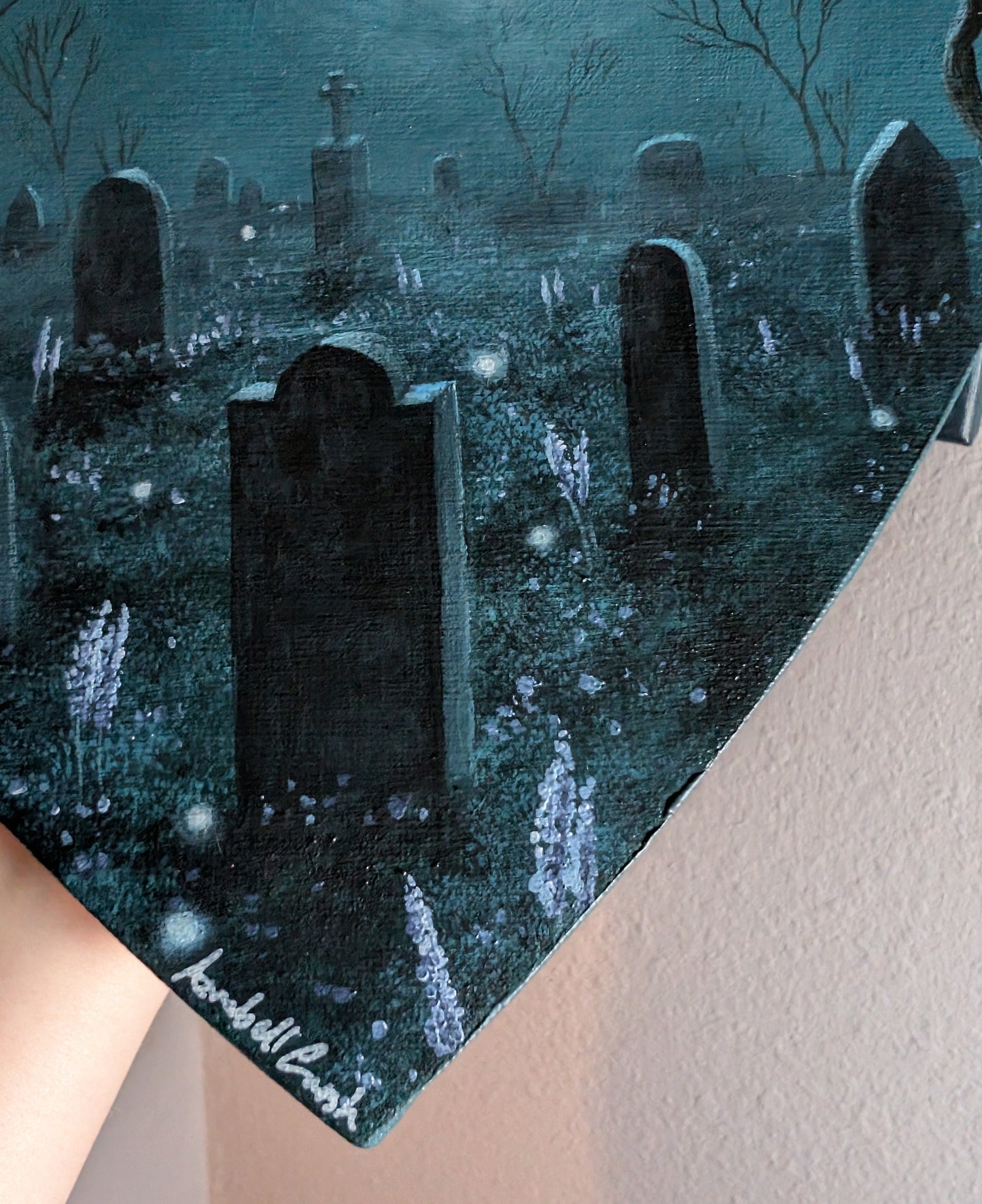 Darkwood Cemetery 8" Painting