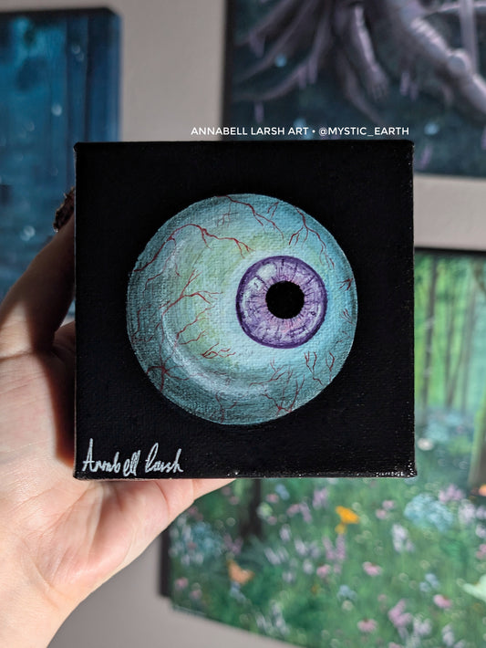 Purple Eyeball 4" Painting 26/50