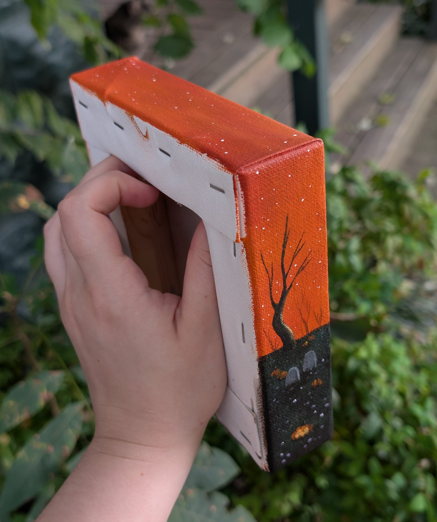 The Pumpkin Cemetery Painting