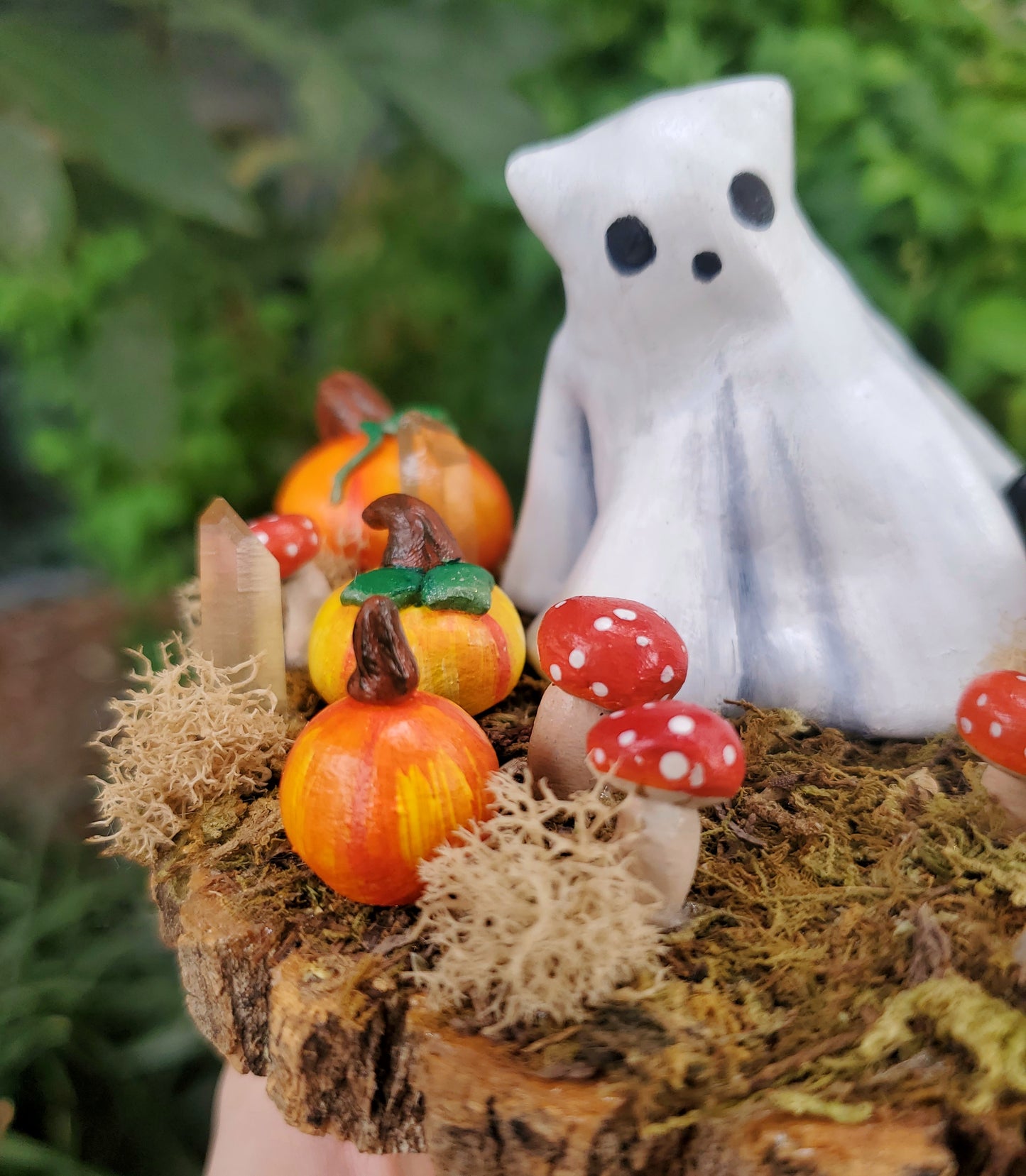 Cat Ghost Mushroom Garden