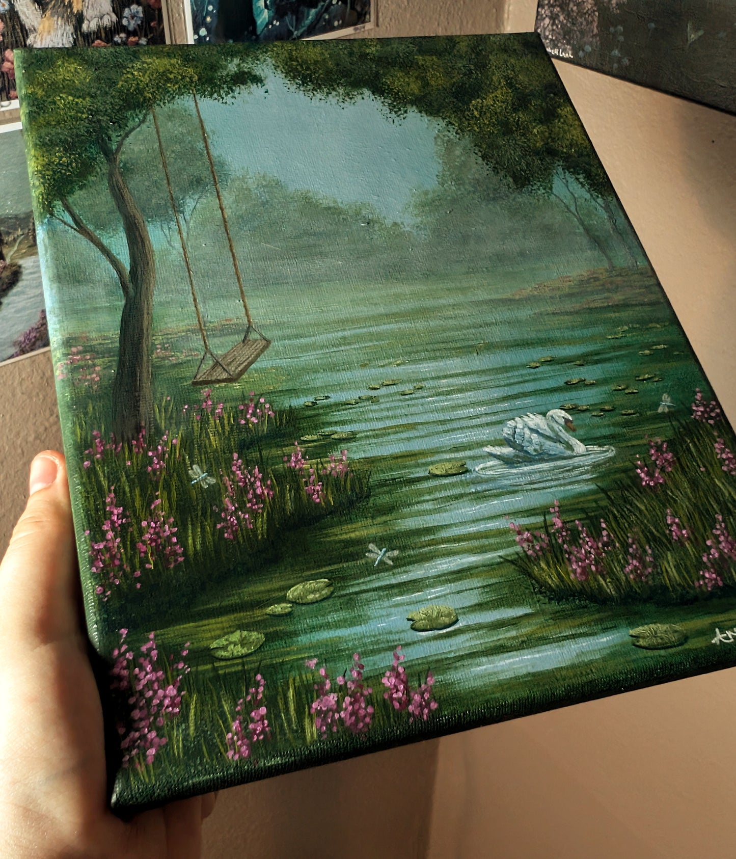 Summers by the Lake 8"x10" Painting