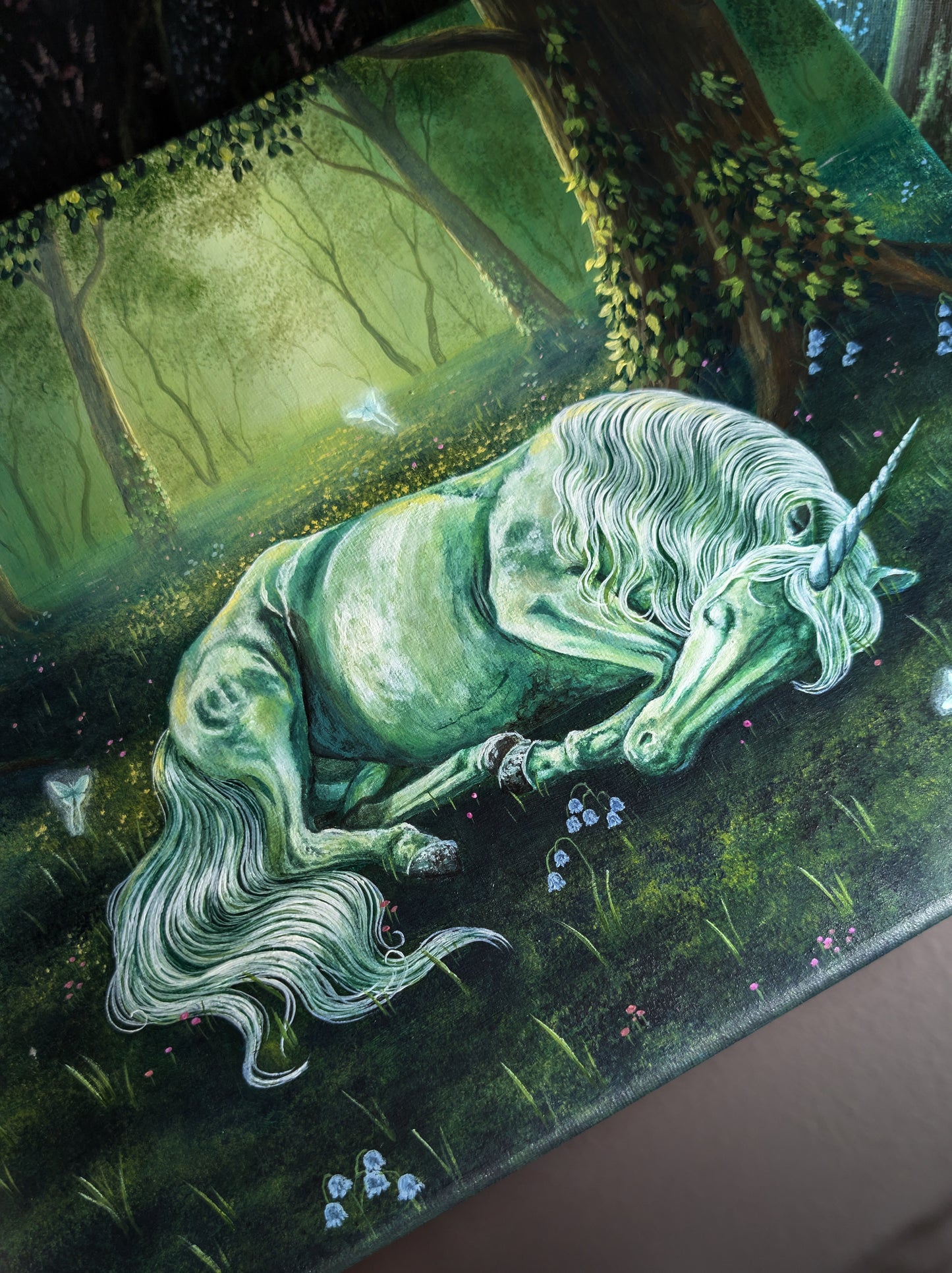 The Unicorns Slumber 11"x14" Painting