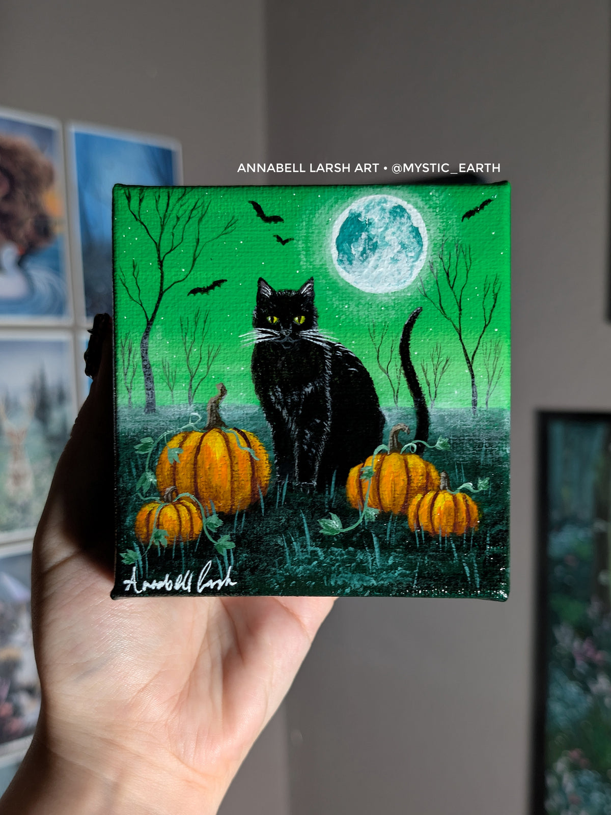 Salem the Cat 4" Painting 22/50