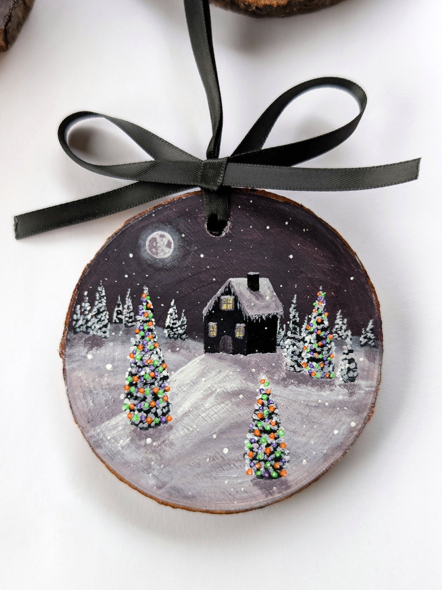 Goth Tree Ornament or Wall Art 5pc Set