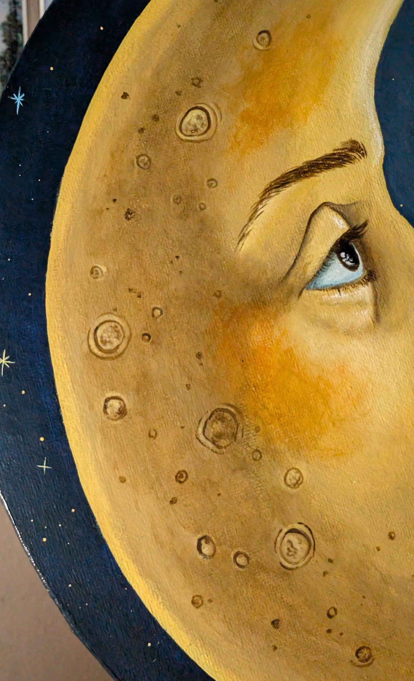 Sun, Moon, and Star Painting Set (large canvas) READY-TO-SHIP