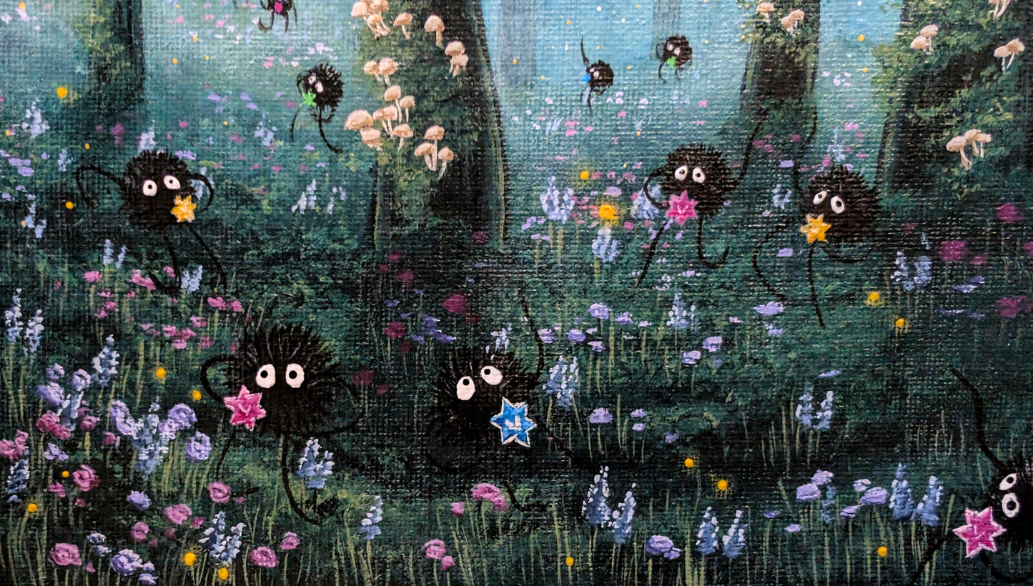 Sprites Forest Painting 8"x10"