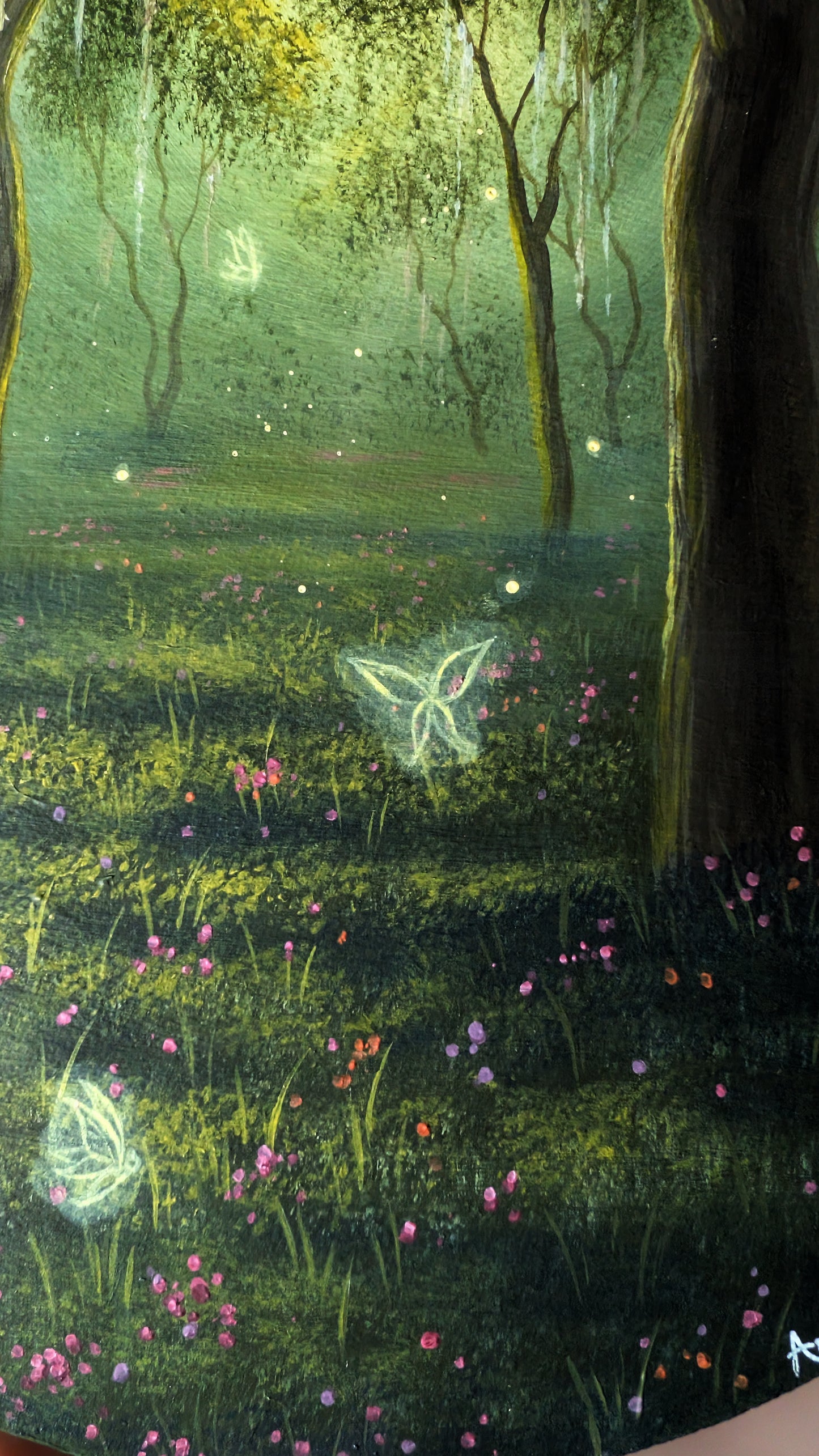 The Dancing Fairies 9" Painting