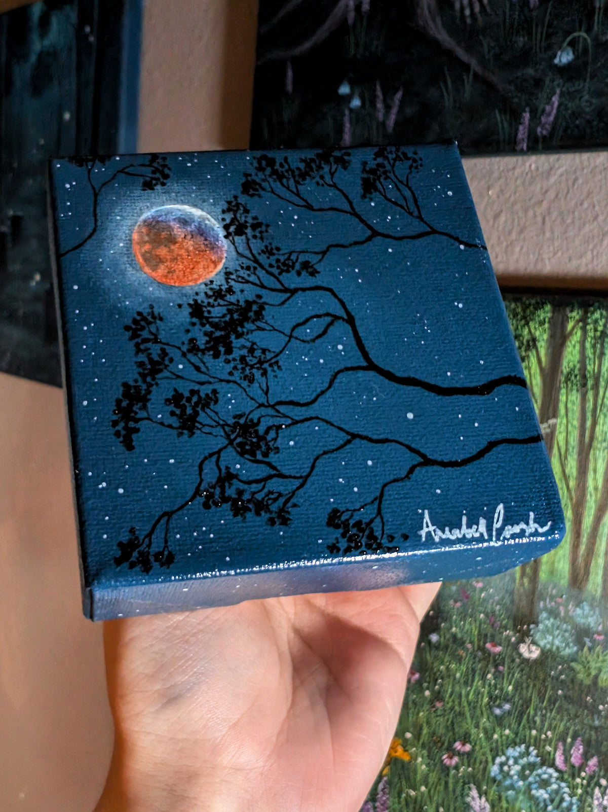Under the Eclipse 4" Painting 1/50