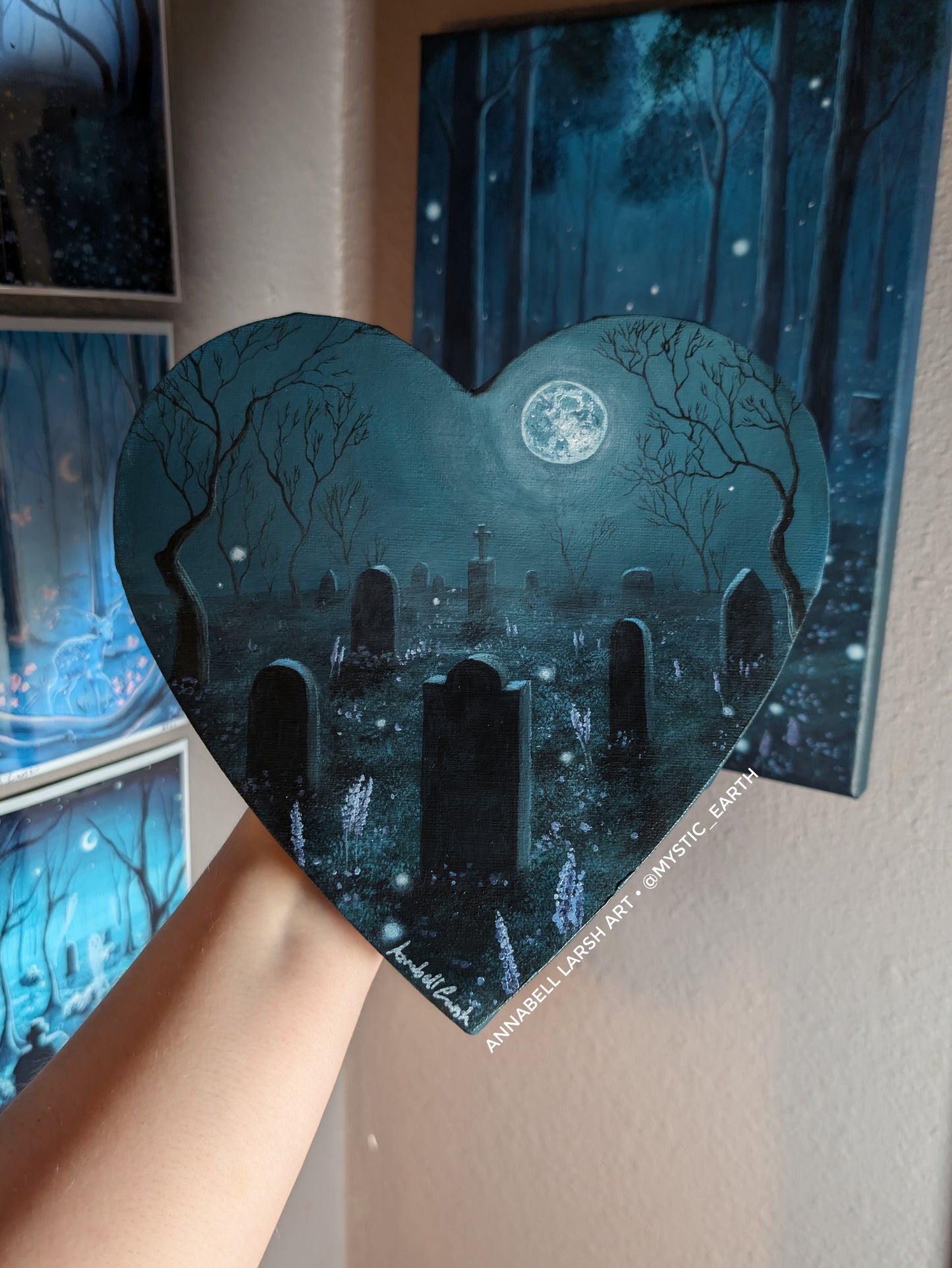 Darkwood Cemetery 8" Painting