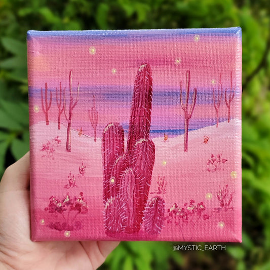 Firefly Desert Painting