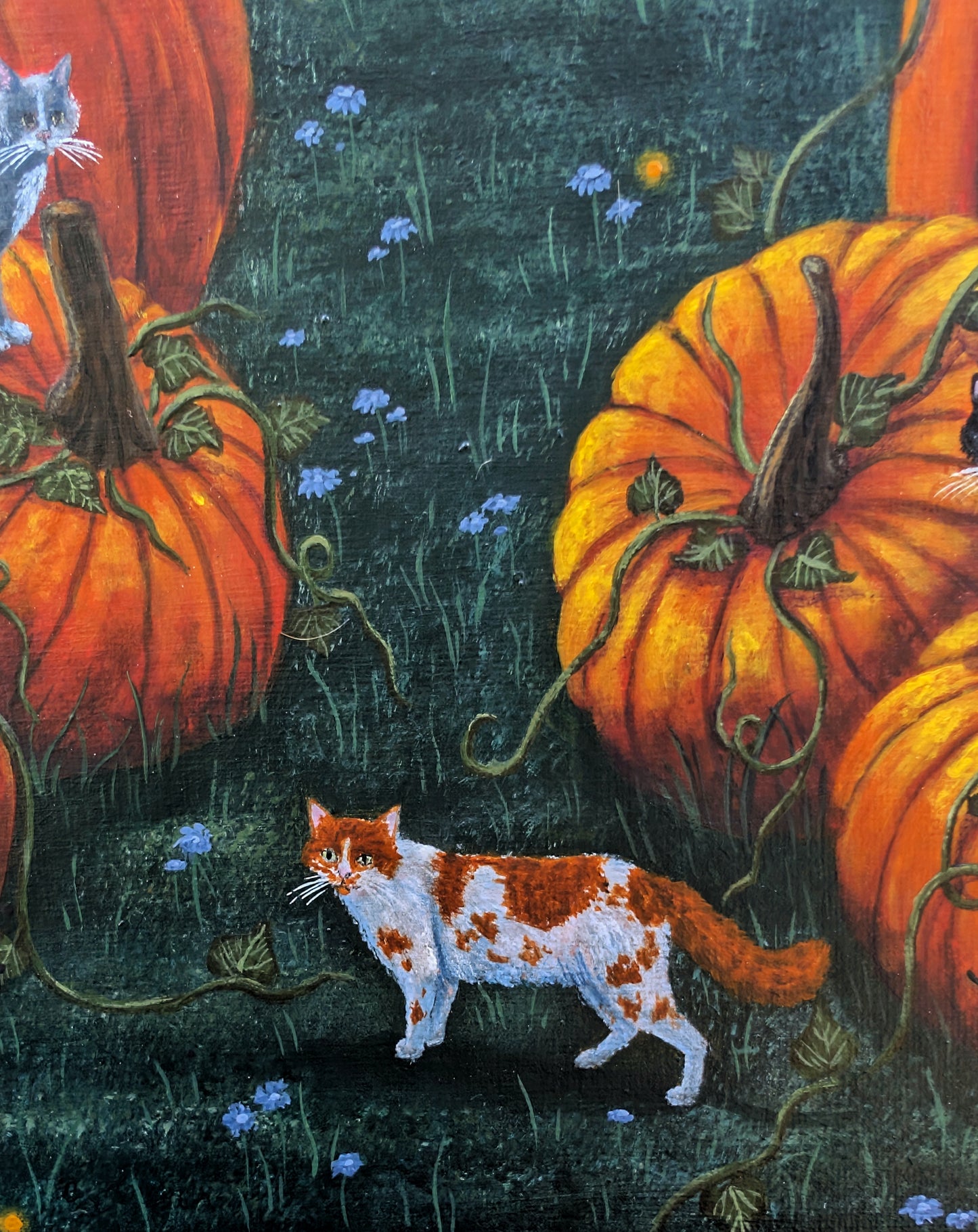 The Pumpkin Patch 12"x12" Painting