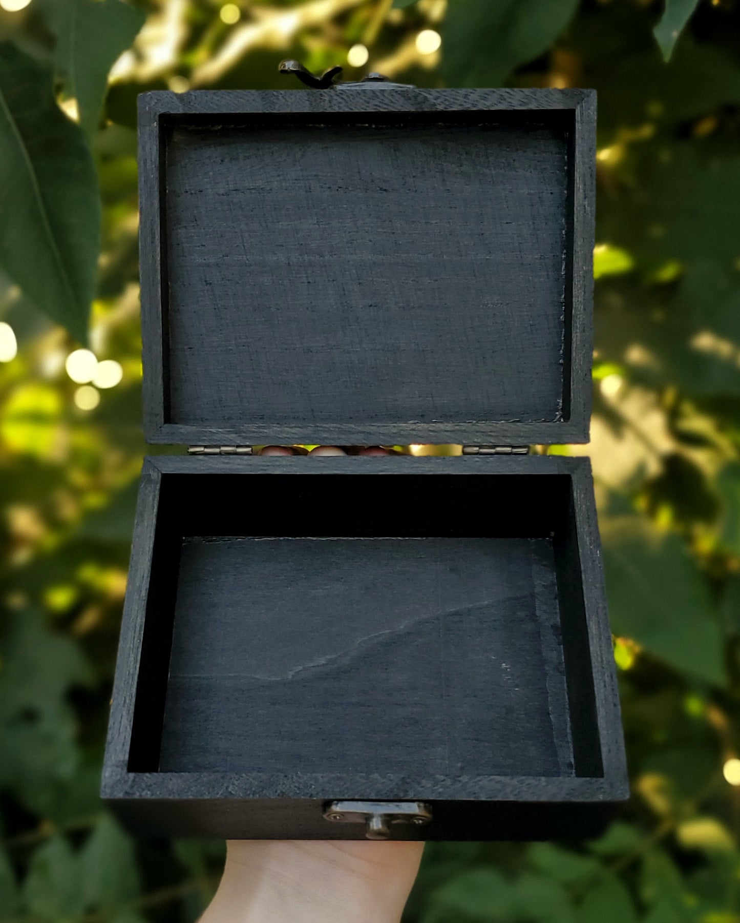 Starry Pond Wood Trinket Box