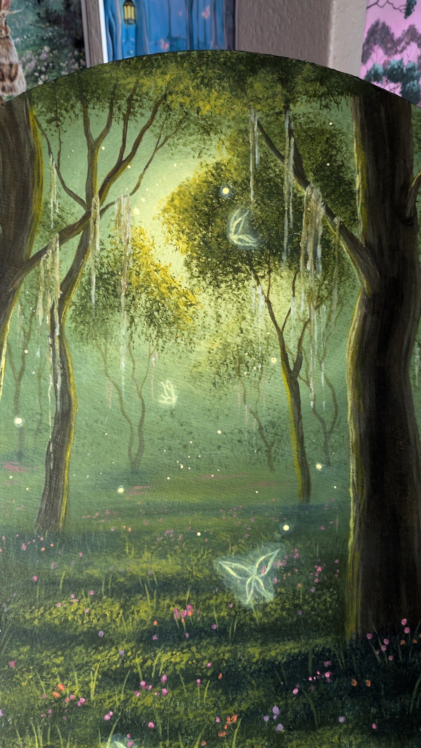 The Dancing Fairies 9" Painting