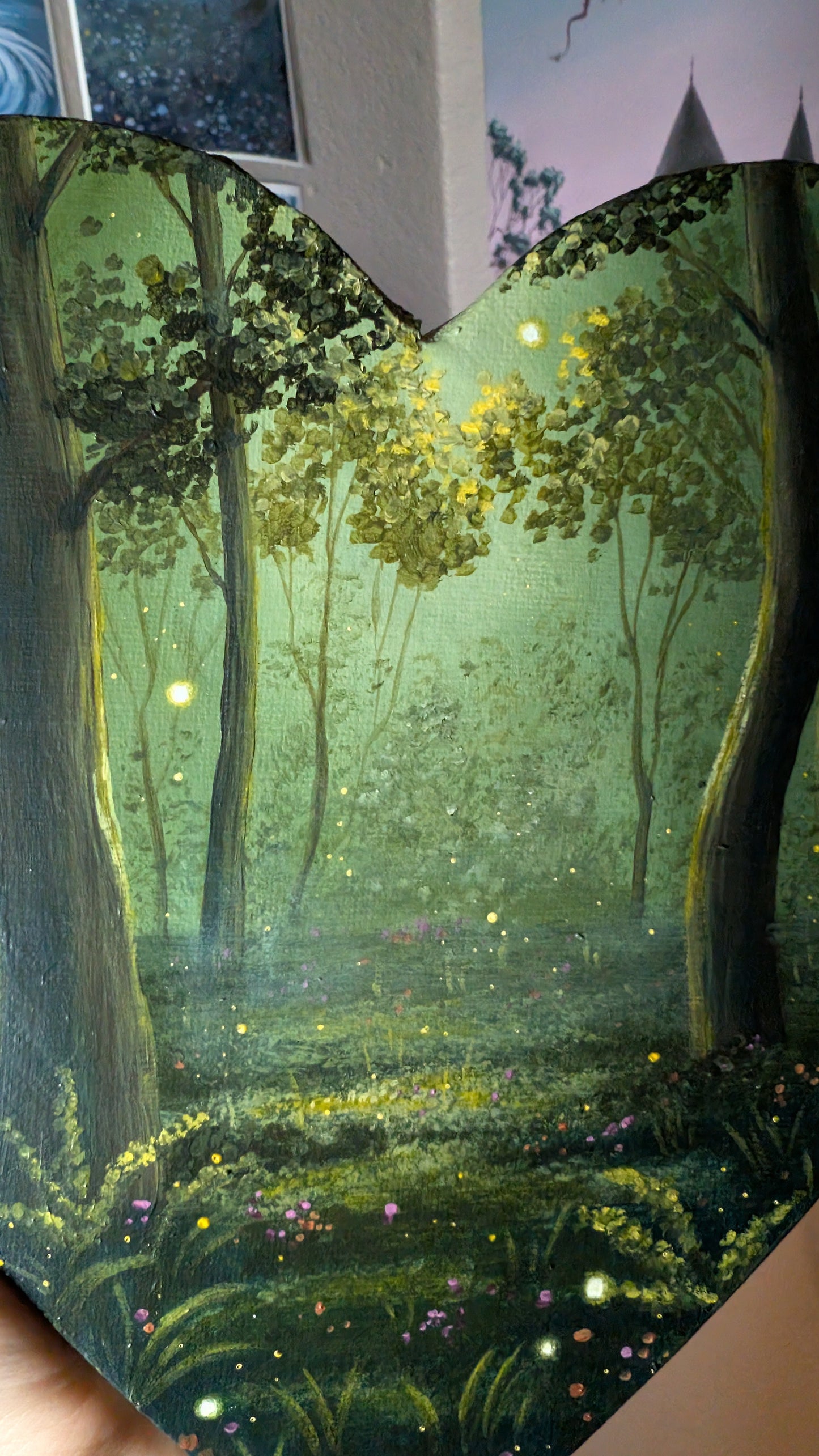 The Golden Woods 8" Painting