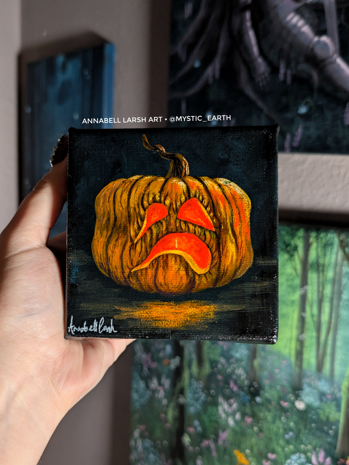 Rotting Glow 4" Painting 9/50