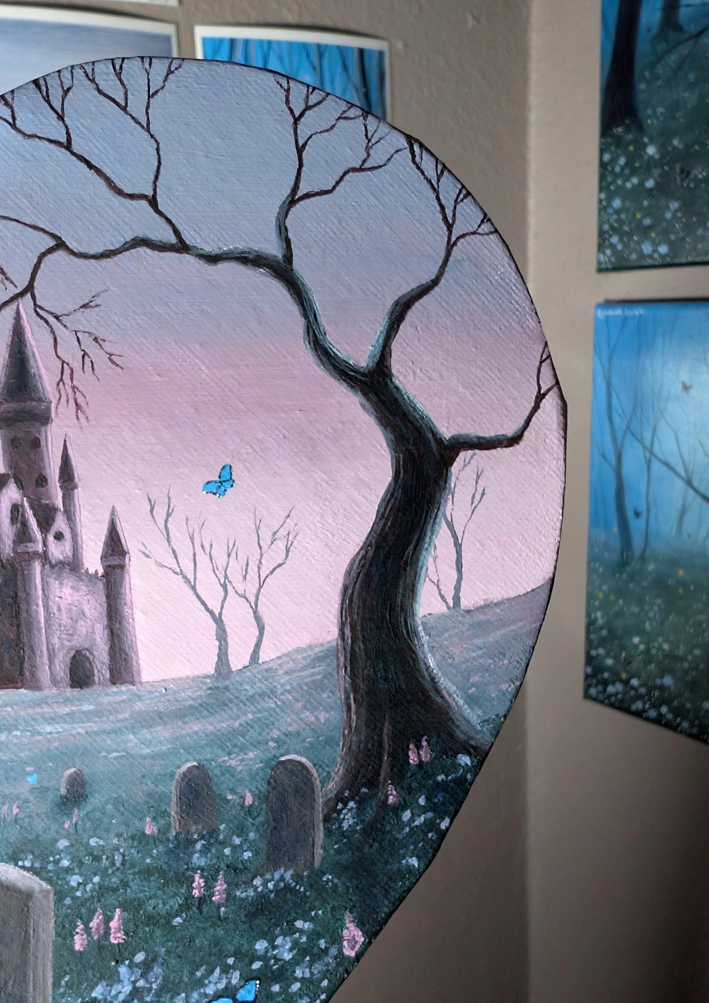 Haunted Castle 8" Painting