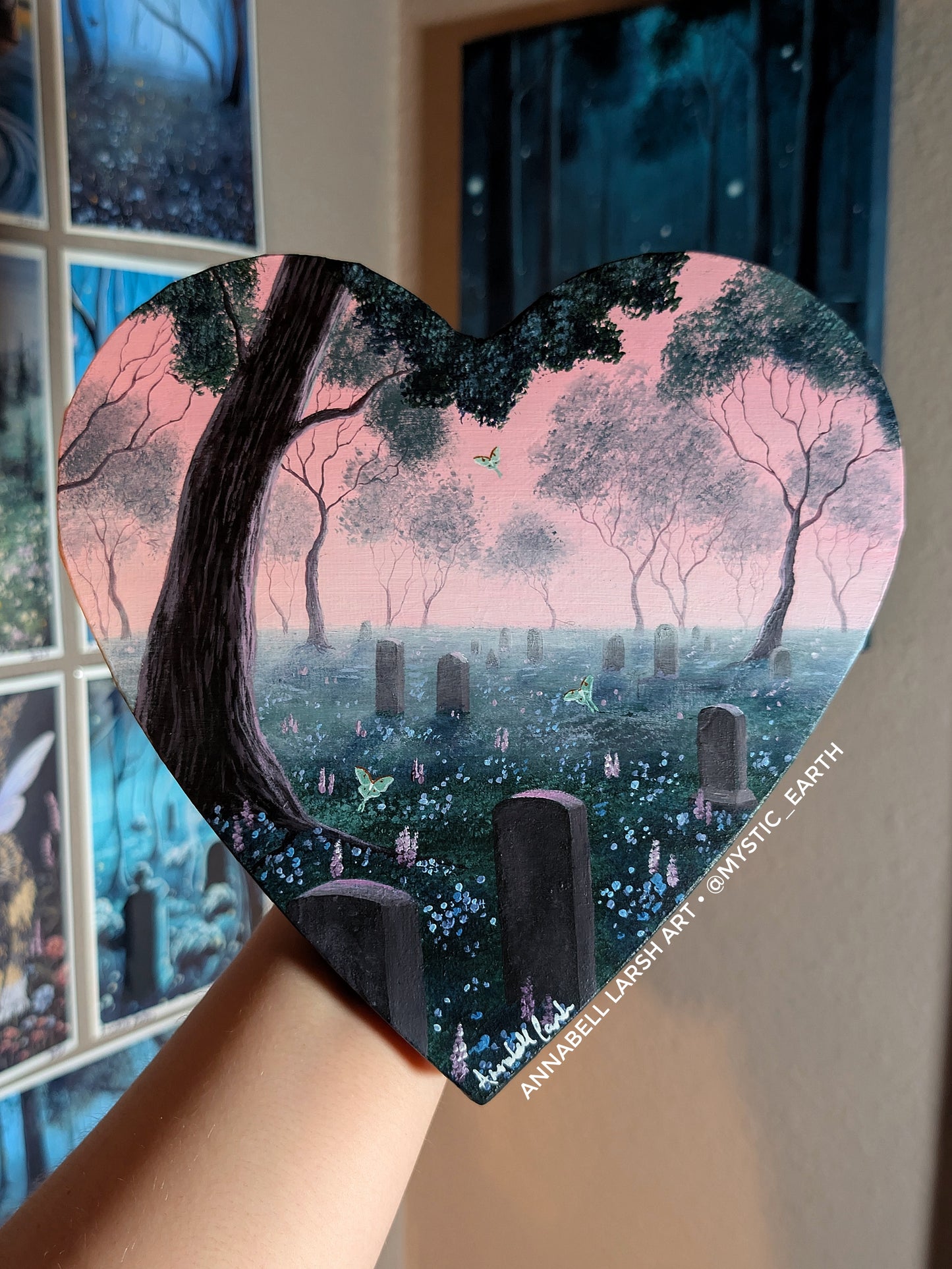 The Actias Cemetery 8" Painting