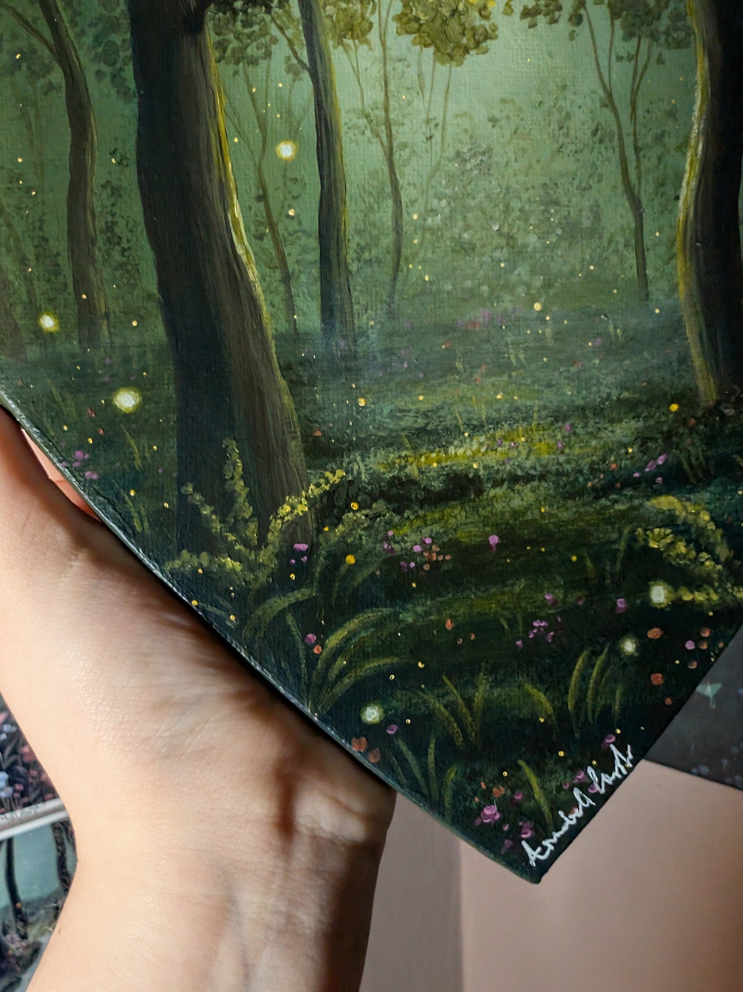 The Golden Woods 8" Painting