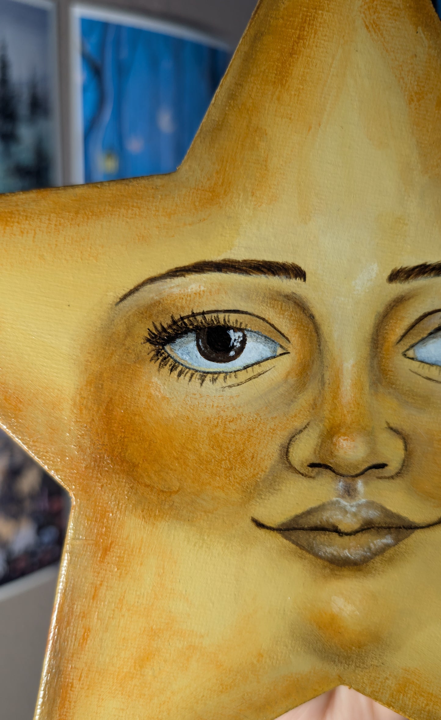 Sun, Moon, and Star Painting Set (medium canvas) READY-TO-SHIP